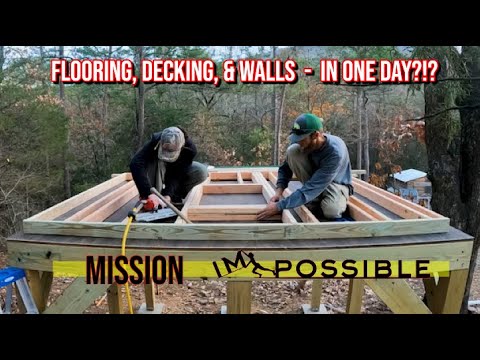 Oh, Yes We Can! Floor Deck & WallsBuilding A Tiny Play Tree House On Our Cabin Homestead in 3 Weeks