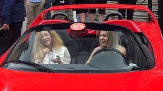 Billionaires Ladies Arriving with their Ferrari at Casino de Monaco!! Carspotting Monaco 2024