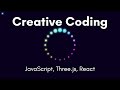 Creative Coding Time Lapse | Rainbow Audio Visualizer | JavaScript, Three.js, React