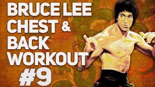Real Bruce Lee Chest / Back Workout 9: Dumbbell Press