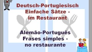 🍽 Portugiesisch lernen - Dialog im Restaurant// Aprender alemão - dialogo no restaurante