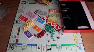 SETTING UP MONOPOLY BOARD GAME ASMR CHEWING GUM SOUNDS