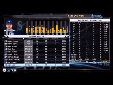 MLB 13 THE SHOW -- 40 man rosters MLB 13 THE SHOW -- 40 man rosters