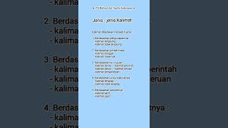 YH Bahasa dan Sastra Indonesia || Jenis-jenis Kalimat