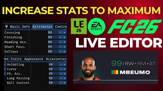 EA Sports FC 26 | Live Editor Guide | Tutorial |
