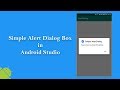 Simple Alert Dialog in Android Studio - Part 1