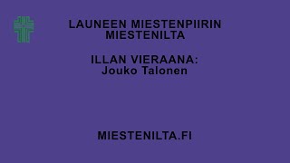 Launeen virtuaalinen miestenilta - Jouko Talonen, Profesori