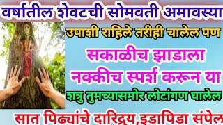 30 डिसेंबर वर्षातील शेवटची #सोमवतीअमावस्या झाडाला नक्कीच स्पर्श करा शत्रु दारिद्र्य इडापिडा संपेल