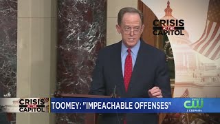 Sen. Toomey Says President Trump 'Committed Impeachable Offenses'