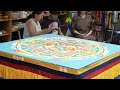 sand mandala creation by the tibetan nuns of jangchub chöling nunnery in chicago day 5 final day