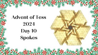 Advent of Tess 2024 Day 10 Origami Tutorial: Spokes