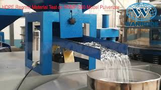 300-500KG/H HDPE Regind Material Plastic Pulverizer, Pulverizing System, HDPE Mill Disc