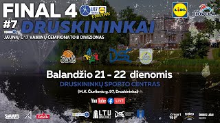 LIDLMKL: Jaunių U17 vaikinų B div. PUSFINALIS | Šiaulių KA „Saulė“ I-ŠSG – Druskininkų SC