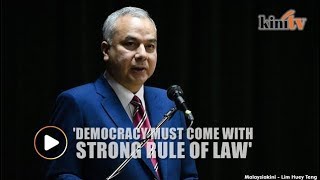 Democracy must come with strong rule of law, says Sultan Nazrin