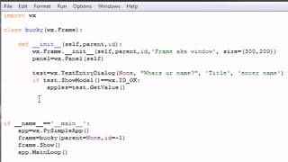 wxPython Programming Tutorial 8 Simple Text Program YouTube