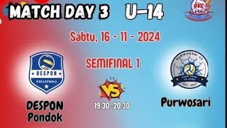 SEMIFINAL PURWOSARI VS PONDOK NGADIROJO VOLI U 14 GERDU GIRIPURWO WONOGIRI