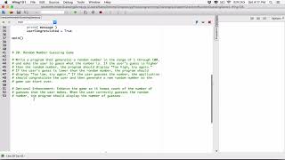 5.20. (Part 3) Random Number Guessing Game - Python