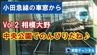 小田急線の車窓から vol 2 相模大野 中央公園でのんびりだね♪