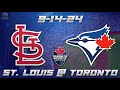 9-14-24 St. Louis Cardinals vs Toronto Blue Jays Game Audio | MLB LIVE Streamcast & Chat