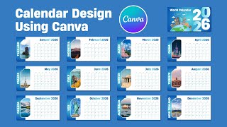 How to Design a 2026 Calendar in Canva | Easy & Professional Calendar Tutorial