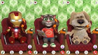 Talking Tom Cat vs Talking Ben the Dog vs Talking Ironman - All Foods All Gadgets All Animations
