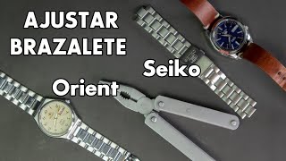 Como Ajustar Brazalete de Seiko u Orient | Ajustar Brazalete de Reloj