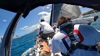 Paroma racing the St Thomas Int Regatta, day one racing on a salona 44 , #racing #regatta #yachts