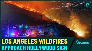 VIDEO: Iconic Hollywood Sign On Verge Of Burning | PACIFIC PALISADES LA Inferno Goes Out of Control