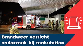 Brandweer verricht onderzoek bij BP-tankstation