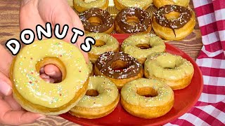 SOFT DONUTS . CIAMBELLE sofficissime e leggerissime , ricetta passo passo alla nutella e pistacchio