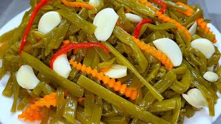 RAU MUỐNG NGÂM CHUA NGỌT Làm Cách Này Giòn Rụm Rất Ngon Để Được lâu đơn giản dễ làm.