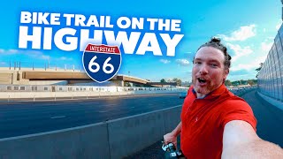 This Bike Trail Is On A Highway | Scooting The I-66 Parallel Trail