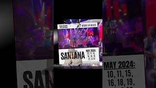 Andy Vargas announces new dates for Santana’s residency at the House of Blues in Las Vegas!