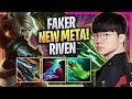 FAKER CRAZY NEW META RIVEN MID! - T1 Faker Plays Riven MID vs Varus! | Season 2024