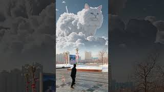 Wow, look at what is that in the sky. Is it the legendary lucky cat? The scene is so magical and