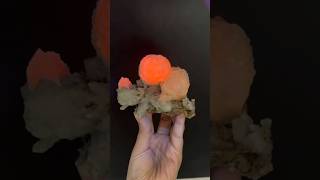 精品螢光滿天星 千層方解石共生綠水晶 fluorescent MELALEUCA TOWER CLUSTER CRYSTAL Calcite with Prasem Quartz