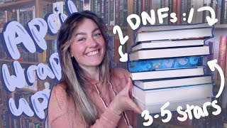 april reading wrap up🌦️ | 2 DNFs and unexpected favorites👀