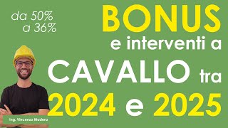 Come comportarsi con i bonus a cavallo tra il 2024 e il 2025? Eco, sisma e casa 50% e 35%