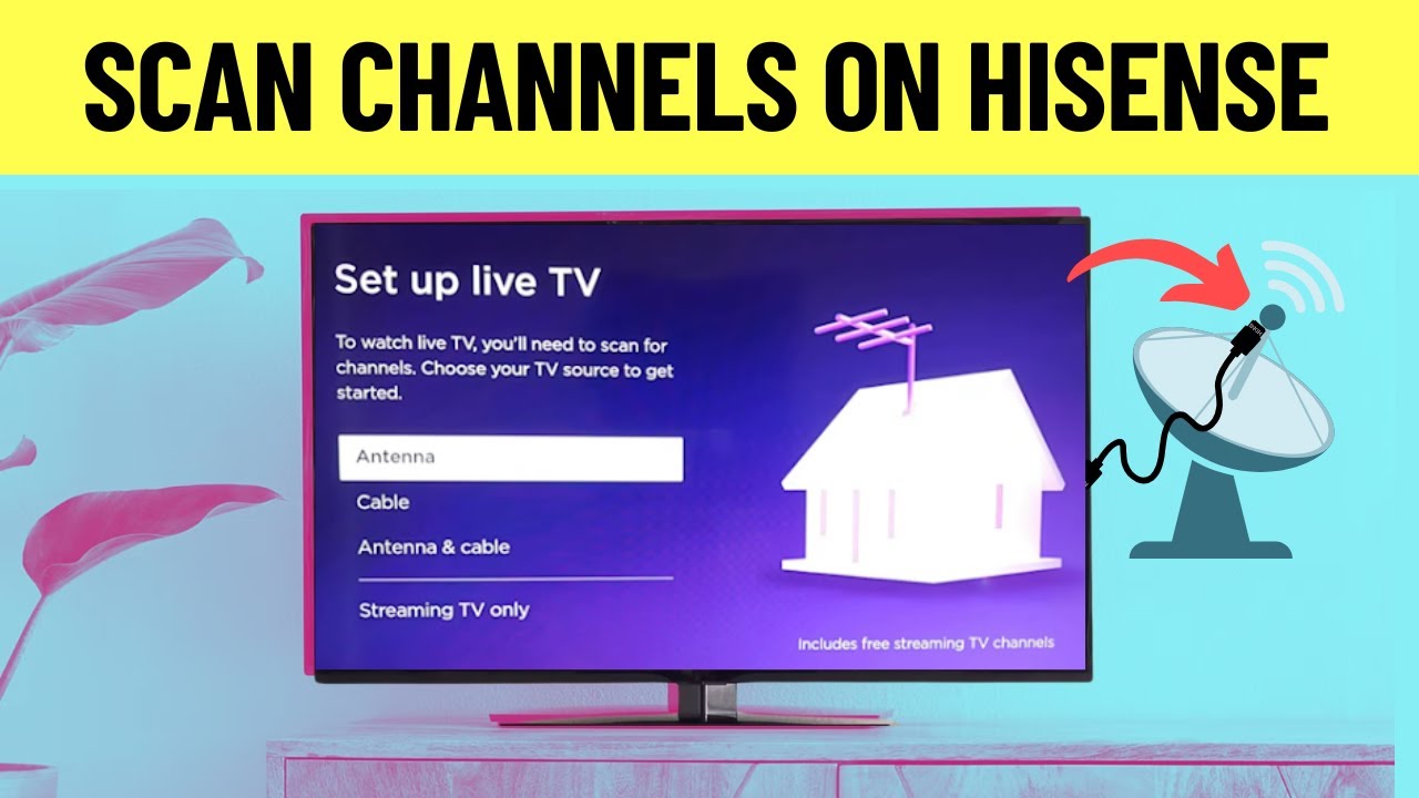 How To Scan Local Channels On Hisense Smart Tv Youtube