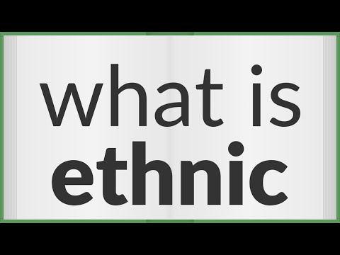 What is a synonym of ethnic?
