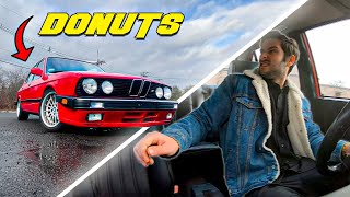 Can a 35 Year Old BMW do Donuts? + Loss of Power Solved!