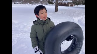 【㊤総編集】【カムイの杜公園】久々に「チューブ滑り」で遊んだよ☃️ 北海道旭川市✨ Asashikawa city in Hokkaido