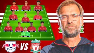 Liverpool Lineup VS RB Leipzig I Darwin Nunez is ready to score for Liverpool