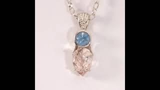 Aquamarine \u0026 Morganite Faceted Pendant