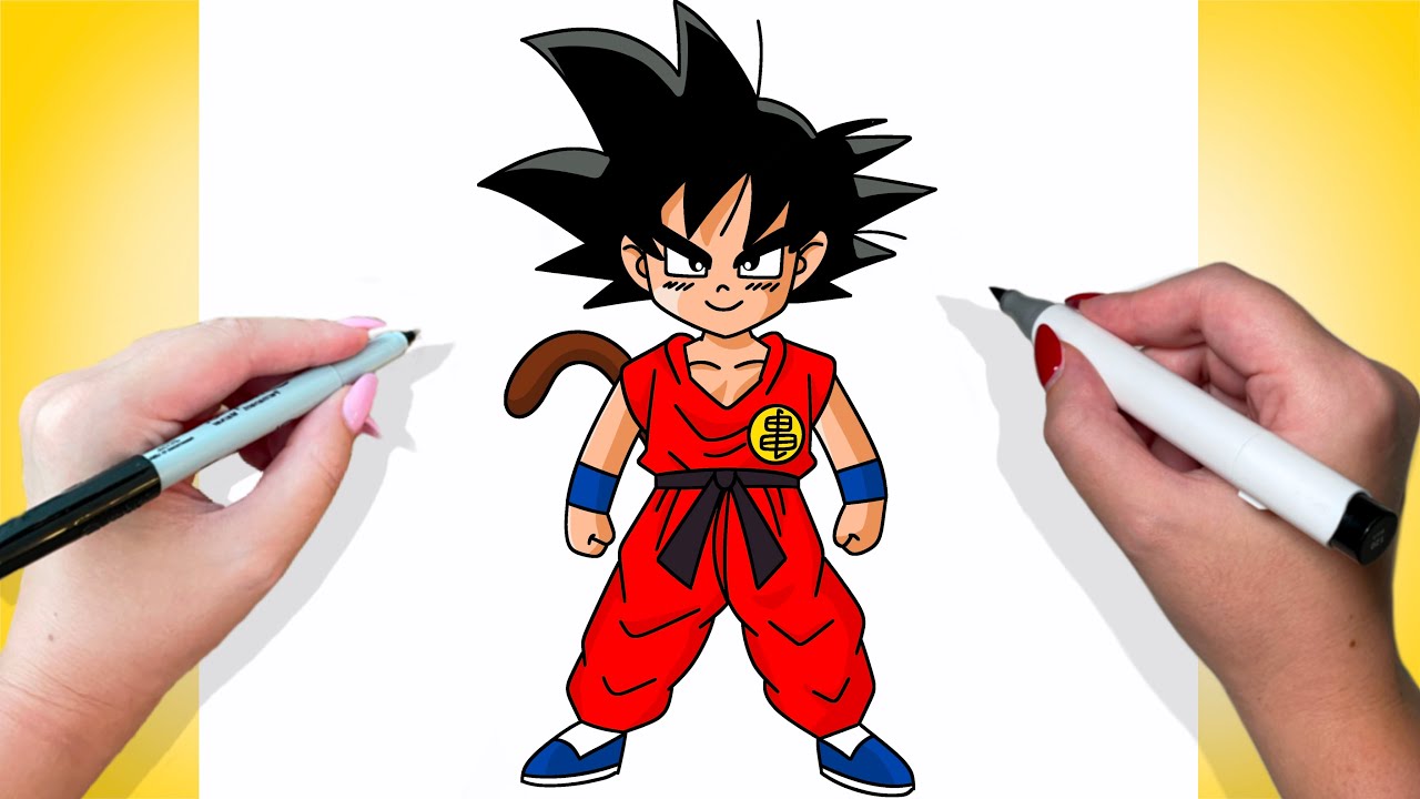 How To Draw Kid Goku | DragonBall Z - YouTube