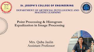 Point Processing & Histogram Equalization in Image Processing