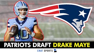 Drake Maye Selected By Patriots With Pick #3 In 1st Round of 2024 NFL Draft