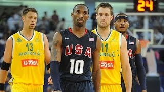 Australia vs USA 2008 Olympics Men's Basketball Exhibition Friendly Match FULL GAME English