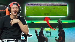 JOGANDO PES 21 EM UMA TELONA DE CINEMA!