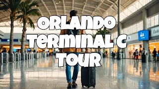 ✈️🚶‍♂️ Walk Around Orlando Airport Terminal C (Airside) 🌴✨ | MCO’s New Terminal Tour 🛫🛍️